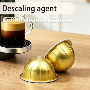 Cápsula de limpieza para máquina de café, aluminio desechable, Compatible con máquina de café <span class=keywords><strong>Vertuo</strong></span>, eliminación de aceite con un solo clic, eficiente y seguro - Product Image 1