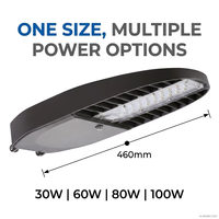 Brücken-LED-Straßenleuchte 50W 100W Vibrationsbeständiges Aluminium IP66 Hohe Windlast Typ III Verteilung CE Großhandel