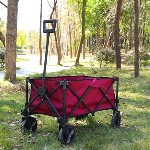 Fabriek Custom Outdoor Opvouwbare Reis Handkar Tuin Bagage Transport Trail Strand Vouwwagen Kar <span class=keywords><strong>Trolley</strong></span> Met Wielen - Product Image 3