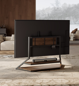 for 75-100 inch Mobile <b>TV</b> trolleys, floor-<b>standing</b> <b>TV</b> bracket with a 100 kg load capacity and casters. - Product Image 4