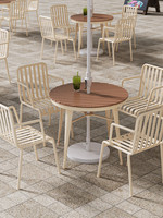 Ensemble table et chaises d'extérieur - Boutique de thé au lait et café célèbre sur Internet, cour de loisirs, imperméable et écran solaire, multifonctionnel