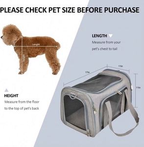 BSCI Factory Custom Design Airline Approved <b>Dog</b> Cat Travel <b>Dogs</b> Pet <b>Carrier</b> <b>Bag</b> Pet <b>Carrier</b> Travel <b>Bag</b> - Product Image 4