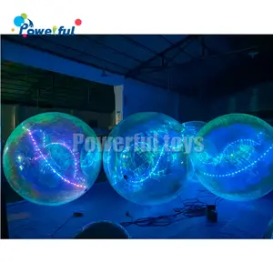 Colorful Attractive Design Pvc Inflatable Mirror Balloon With Led Light Giant Spheres Inflatable Christmas Decoration Ball