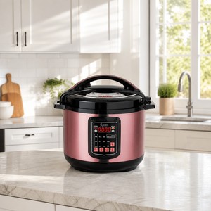 <span class=keywords><strong>Olla</strong></span> <span class=keywords><strong>a</strong></span> <span class=keywords><strong>Presión</strong></span> Eléctrica Multiusos en Oferta, 8-13L, con Control Digital, Acero Inoxidable, Antiadherente, Operación con un Solo Toque - Product Image 1