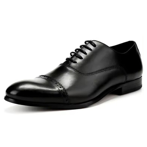Chaussures Oxford décontractées en cuir véritable faites à la main, respirantes, imperméables, de qualité supérieure, pour le printemps, l'été et l'automne, vente en gros - Product Image 1
