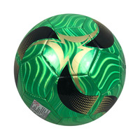 Jouet éducatif pour bébé, ballon de football miniature en cuir brillant rouge métallisé, taille deux