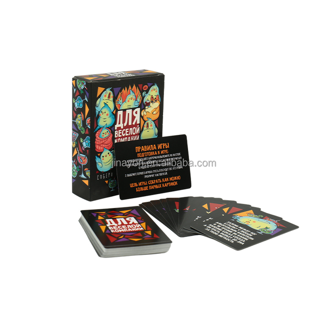 Hot Selling Custom Flip Box for Adult Paper Playing Card Game Premium Quality Adult Gaming Accessory