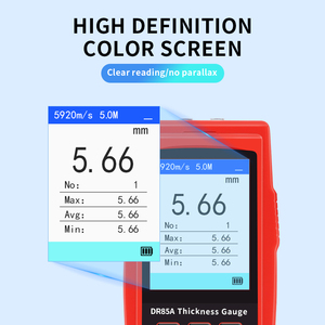 Misuratore di Spessore a Ultrasuoni DR85A ad Alta Precisione per Test sui Metalli con Ricarica Tipo C per Misurazioni su Acciaio e Vetro - Product Image 2