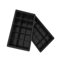 Moule à glaçons en silicone de grande taille à 15 cavités, sans BPA, réutilisable, facile à démouler, avec couvercles amovibles pour la cuisine