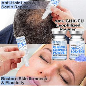临床测试G蓝铜肽冻干头发生长套装液体补充剂，用于面部更浓密的头发 - Product Image 2