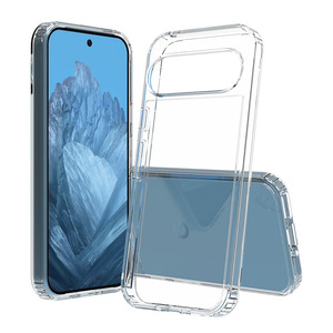 Trasparente posteriore semplice morbido TPU + acrilico duro 2 <span class=keywords><strong>in</strong></span> 1 custodia per telefono antiurto per Google Pixel - Product Image 4