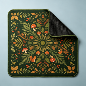 Tapis de Mahjong Ginkgo <span class=keywords><strong>d</strong></span>'automne, imprimé feuille de Ginkgo orange rouille, antidérapant, en microfibre, pour 4 joueurs, cadeau <span class=keywords><strong>d</strong></span>'automne - Product Image 4