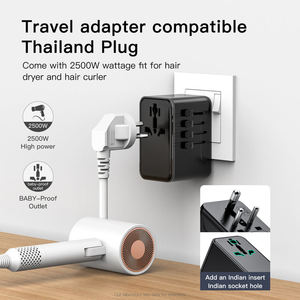 World International Universal 25W Travel Adapter Extension Socket Multi Plug Indian Specifications All One Gan Mobile <strong>Phone</strong> - Product Image 4