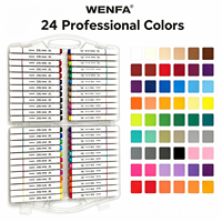 Marqueurs acryliques 24 couleurs pour l'école et les cadeaux d'affaires - pour la peinture, le dessin et la coloration