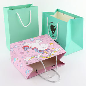 <span class=keywords><strong>BTO</strong></span>-Bolsa de regalo con logotipo personalizado, bolsas de papel de compras de marca brillante con asas de cuerda - Product Image 5