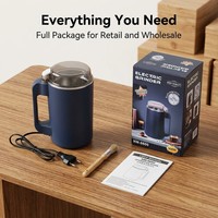 Moulin à café électrique portable 300W, lame à 8 lames, acier inoxydable 304, moulin à épices et céréales, mini moulin électrique à une touche