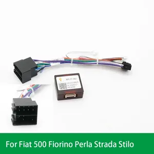 Adaptador de arnés de cableado de 16 pines para coche, decodificador de caja Canbus para Fiat 500 <span class=keywords><strong>Fiorino</strong></span> Perla Strada Stilo, Cable de alimentación de Radio Android - Product Image 4
