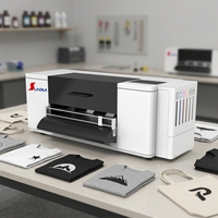 Imprimante DTF Sunika 12 pouces XP600 pour vêtements, machine d'impression commerciale avec secoueur de poudre, sans ordinateur, entièrement automatique et alimentée par l'IA