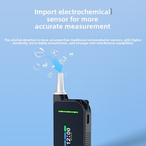 Novo Testador de Álcool Eletroquímico de Alta Precisão NDK H3 Conectado, Portátil, Alcoolemômetro Noturno Preto - Product Image 2