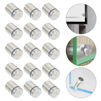 Entretoises creuses en acier inoxydable 304 de 12 mm à 40 mm, noires/blanches/dorées/argentées, pour fixation de panneaux publicitaires et verre