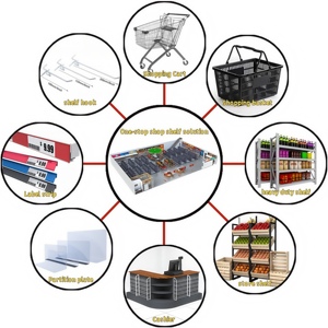 Zware Houten Metalen Planken Voor Detailhandel En Commerciële Supermarkt, Inclusief Gondel - Product Image 5