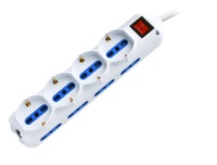 Jeu de prises multiprises 8 Pos. 2P + T 10/16A Bipasso + 4 Pos.10/16A Bipasso/Schuko