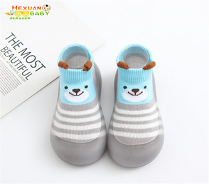 Scuola materna all'ingrosso infantile del bambino del bambino nitted scarpe in azioni simpatici animali del fumetto morbido in gomma anti-scivolo per bambini calzino scarpe - Product Image 6