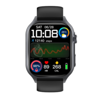 Wasserdichter Fitness-Tracker GE500 mit quadratischem Touchscreen, 4G, High-End Smartwatch mit EKG-Funktion, direkt vom Hersteller.