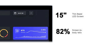 Elegante Registratore di <span class=keywords><strong>Cassa</strong></span> per Ristoranti con Doppio Schermo Touch da 11.6/15 Pollici, Sistema POS Windows 10/11 per Ristoranti di Lusso - Product Image 4