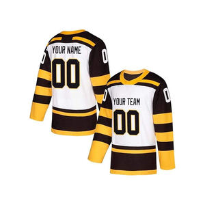 Direkt vom Hersteller Sublimationsdruck Maßgeschneiderte Einzigartige Langarm-Eishockey-Trikots - Product Image 4