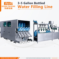 Ligne de remplissage de bouteilles Eceng Packaging série QGF 3-5 gallons 120BPH