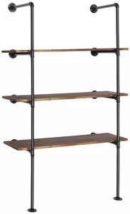Estante de pared <span class=keywords><strong>para</strong></span> decoración de cafetería Estantes de tubería de hierro de estilo industrial - Product Image 2