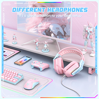 ONIKUMA X13 Casque d'ordinateur Gamer Casque Rgb LED Lights Wired 3.5Mm Gaming Headset USB Gaming Headset