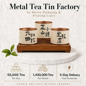 Té de una sola finca, lata de hojas <span class=keywords><strong>sueltas</strong></span> con borde de cobre, tapa hermética, apta para alimentos, venta al por mayor, chocolate - Product Image 2