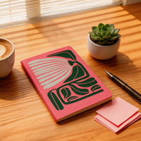Carnet de notes brodé floral A5, agenda imprimé pour femmes, boutique