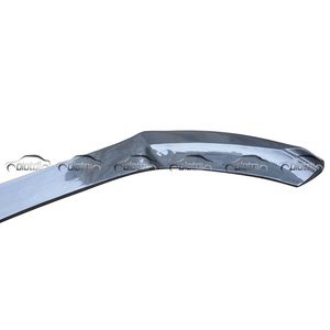 FD Style Car Front Bumper Lip Side <b>Splitter</b> Chin Spoiler Carbon Fiber for Mercedes Benz W205 C63 2015+ - Product Image 6