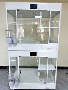 Cage pour chien de luxe en acier inoxydable, capsule spatiale, cabine intelligente, chauffage, purification, désinfection, design moderne et simple, durable, sécurisée - Product Image 1