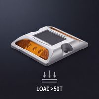 Borne de signalisation routière solaire à LED réfléchissante IP68 étanche pour la sécurité des zones scolaires