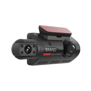 Toptan araç içi kamera full hd araba kara kutusu 1080p araba dvr'ı kamera fabrika çift objektif Dashcam WIFI fonksiyonu ile çizgi kam