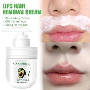 Épilateur bio doux et efficace pour les lèvres et le menton, crème dépilatoire sans douleur pour le visage à l'avocat pour femmes - Product Image 5