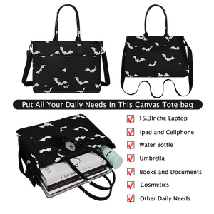 กระเป๋าผ้าแคนวาสขนาดใหญ่ ราคาโรงงาน กระเป๋าสะพายข้าง กระเป๋าโท้ท มีซิปและช่องใส่ของ - Product Image 2