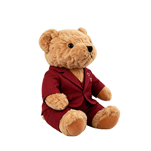 MSYO Valentine's Day Burgundy Teddy Bear Suit Custom High-Quality Plush Bear Outfit Romantic <strong>Gift</strong> <strong>for</strong> <strong>Boyfriend</strong> - Product Image 3
