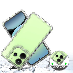 Heavy Duty transparente acrílico TPU 3 en 1 caja del teléfono para Redmi Note 14 4G - Product Image 3