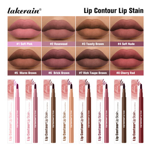 Lakerain New Vegan <span class=keywords><strong>Lip</strong></span> Liner Stain Pen Marcador de manchas de labios a prueba de agua Fácil de colorear Mancha de contorno de labios de larga duración - Product Image 2