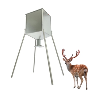 Anpassbarer Großer Metall-Futterautomat mit 450 Pfund Kapazität, Langlebiger Mais-/Pellet-Jagd-Futterautomat aus Verzinktem Stahl - Product Image 5