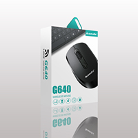 Mouse nirkabel ergonomis 2.4G, Mouse komputer sunyi dan senyap antarmuka USB untuk Laptop harga pabrik