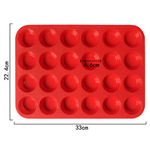 243 Nhà Máy Mẫu Miễn Phí 24 Lỗ Vòng Shape Silicone Bánh Khuôn, Silicone Nến Khuôn Mẫu, Xà Phòng Làm Khuôn Mẫu - Product Image 2