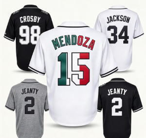 Las Vegas Raiders Mendoza # 15 Jackson # 34 Crosby # 98 Jeanty # 2 maillots de football unisexes imprimés à manches courtes - Product Image 1