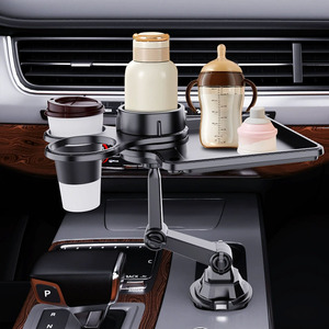 Suporte para Pratos, Suporte para Armazenamento de Alimentos, Suporte para Copos, Bandeja Pequena, Mesa de Jantar para Viagens de Carro, Suporte para Telefone de Carro - Product Image 2