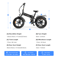 Vélo électrique pliable à gros pneus EMOKO, nouveau design, vente en gros, dropshipping, pour adultes, 7 vitesses, suspension intégrale